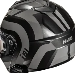 HJC i91 Arven Grey/Black 818> Systeemhelmen|Helmen Met Zonnevizier