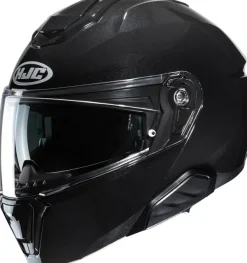 HJC i91 Black 101> Systeemhelmen|Helmen Met Zonnevizier