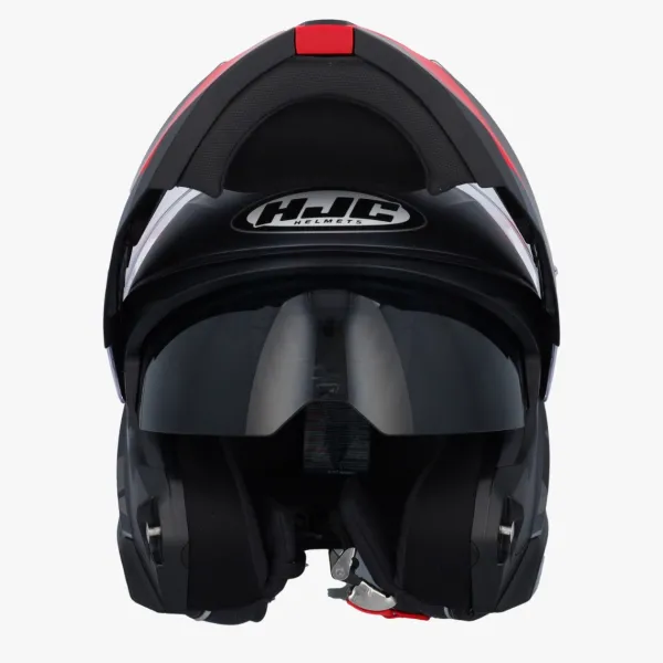 HJC i91 Carst Black/Red> Systeemhelmen|Helmen Met Zonnevizier