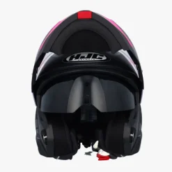 HJC i91 Carst Grey/Pink> Systeemhelmen|Helmen Met Zonnevizier