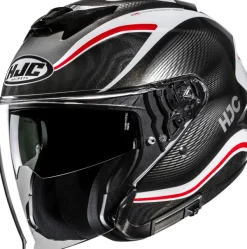 HJC i31 Depe Black/Red 123> Helmen Met Zonnevizier|Bluetooth Helmen