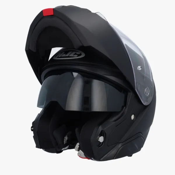 HJC i91 Flat Black> Systeemhelmen|Helmen Met Zonnevizier
