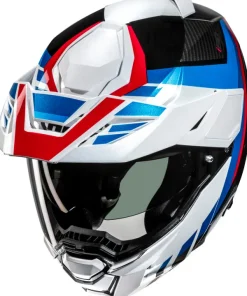 HJC i80 Imes White/Black 215> Systeemhelmen|Helmen Met Zonnevizier