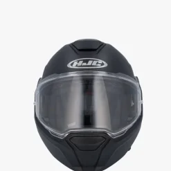 HJC i100 Matt Black 111> Systeemhelmen|Helmen Met Zonnevizier