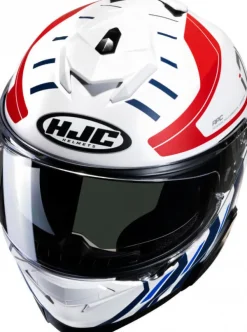HJC i71 Simo White/Red 235> Integraalhelmen|Helmen Met Zonnevizier
