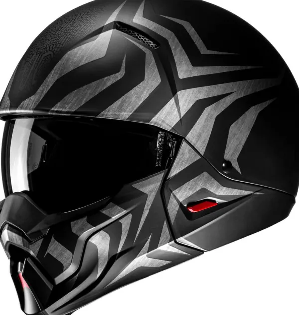 HJC i20 Thorn Black/Grey 180> Helmen Met Zonnevizier|Bluetooth Helmen
