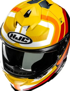HJC i71 Viz Yellow/Red 738> Integraalhelmen|Helmen Met Zonnevizier