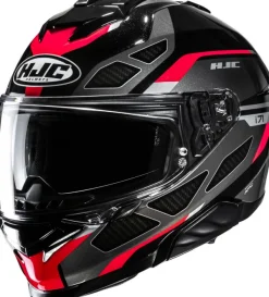 HJC i71 Zest Black/Red 183> Integraalhelmen|Helmen Met Zonnevizier