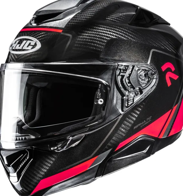 HJC RPHA-72 Carbon Fynex Black/Red 130> Helmen Met Zonnevizier|Race Helmen