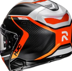 HJC RPHA-91 Carbon Grey/Orange 833> Systeemhelmen|Helmen Met Zonnevizier