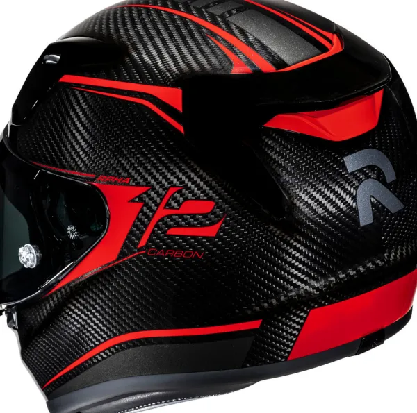 HJC RPHA 12 Carbon Keres Black/Red 830> Integraalhelmen|Bluetooth Helmen