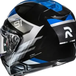 HJC RPHA-91 Madal Black/Blue 185> Systeemhelmen|Helmen Met Zonnevizier