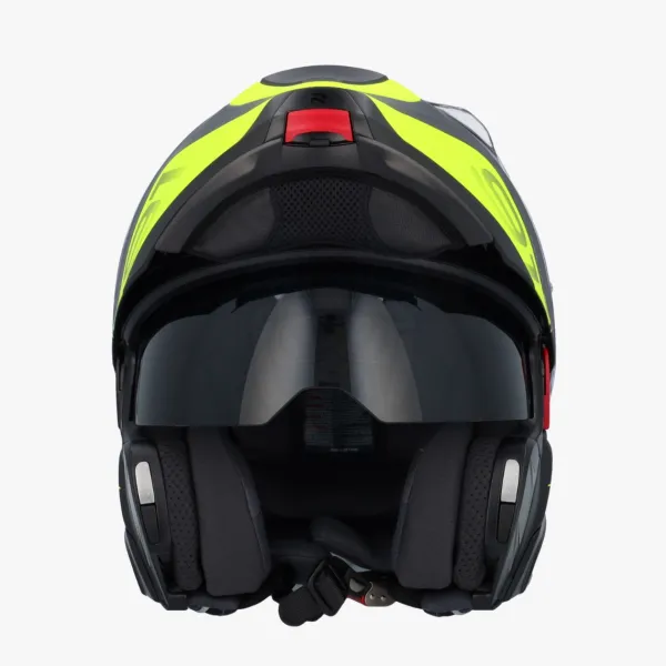 HJC RPHA-91 Rafino Black/Yellow 178> Systeemhelmen|Helmen Met Zonnevizier