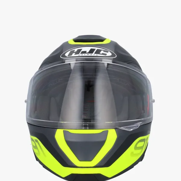 HJC RPHA-91 Rafino Black/Yellow 178> Systeemhelmen|Helmen Met Zonnevizier