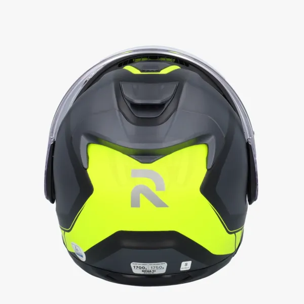 HJC RPHA-91 Rafino Black/Yellow 178> Systeemhelmen|Helmen Met Zonnevizier