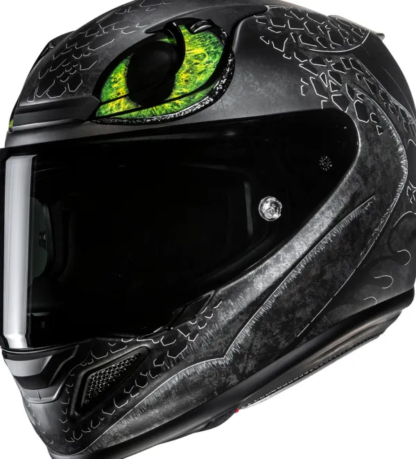 HJC RPHA-12 Toothless 2 Grey/Green 814> Integraalhelmen|Bluetooth Helmen