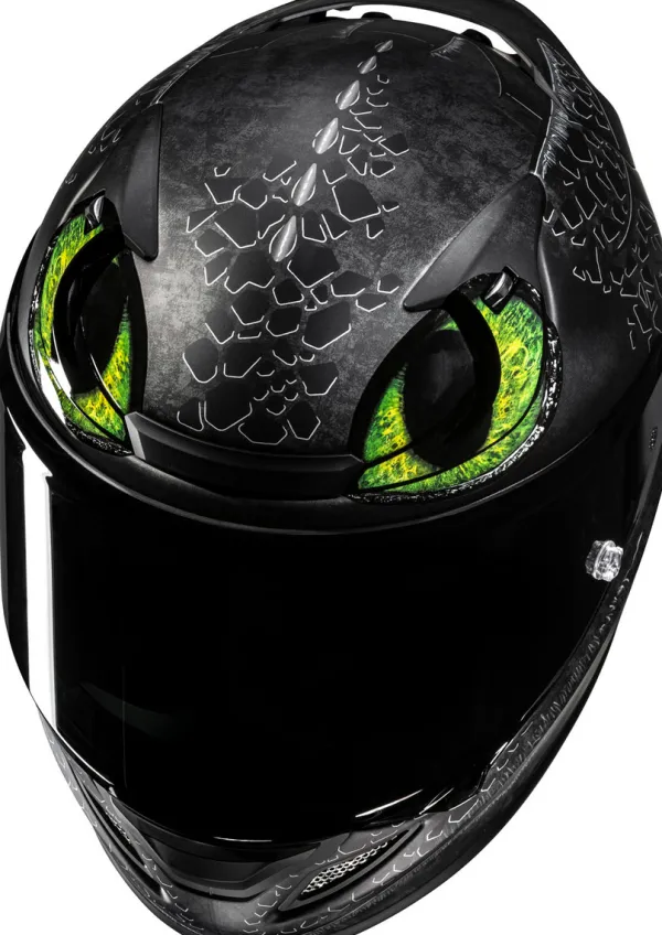 HJC RPHA-12 Toothless 2 Grey/Green 814> Integraalhelmen|Bluetooth Helmen