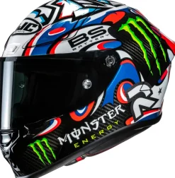 HJC RPHA-1 V2 Carbon Quartararo Le Mans III White/Blue 253> Helmen Met Zonnevizier|Race Helmen
