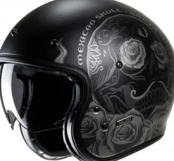 HJC V31 Desto Black/Grey 180> Retro Helmen|Helmen Met Zonnevizier