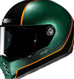 HJC V10 Hodu Green/Black 410> Retro Helmen|Integraalhelmen
