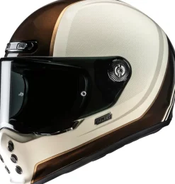 HJC V10 Hodu White/Black 210> Retro Helmen|Integraalhelmen