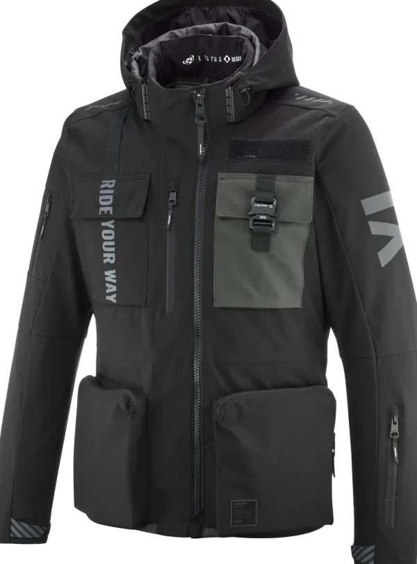 Ixon Darkrise Motorjas Black/Anthracite> Motorjassen
