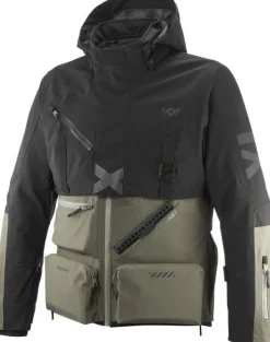 Ixon Etna Motorjas Parka Khaki/Black 8010> Motorjassen
