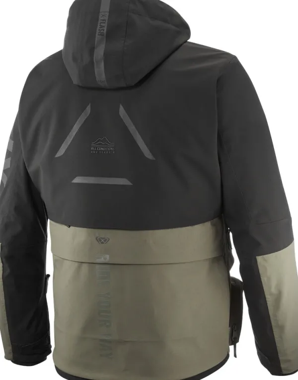 Ixon Etna Motorjas Parka Khaki/Black 8010> Motorjassen