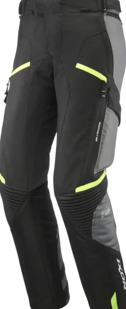 Ixon Midgard Motorbroek Black/Grey/Bright Yellow 1086> Motorbroeken