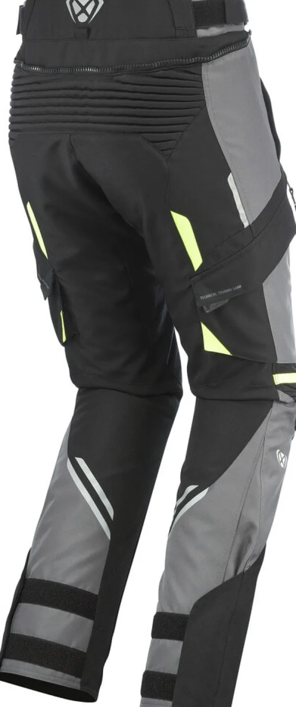 Ixon Midgard Motorbroek Black/Grey/Bright Yellow 1086> Motorbroeken