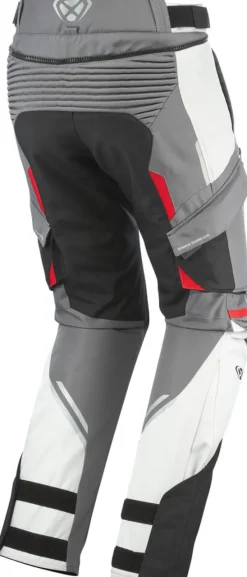 Ixon Midgard Motorbroek Grey/Black/Red 4033> Motorbroeken