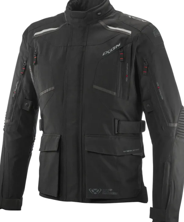 Ixon Midgard Motorjas Parka Black 1001> Motorjassen