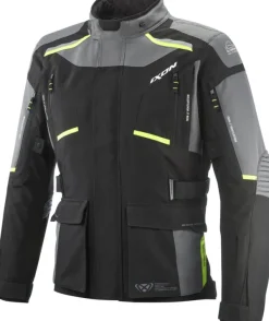 Ixon Midgard Motorjas Parka Black/Grey/Bright Yellow 1086> Motorjassen