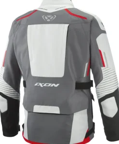 Ixon Midgard Motorjas Parka Grey/Black/Red 4033> Motorjassen