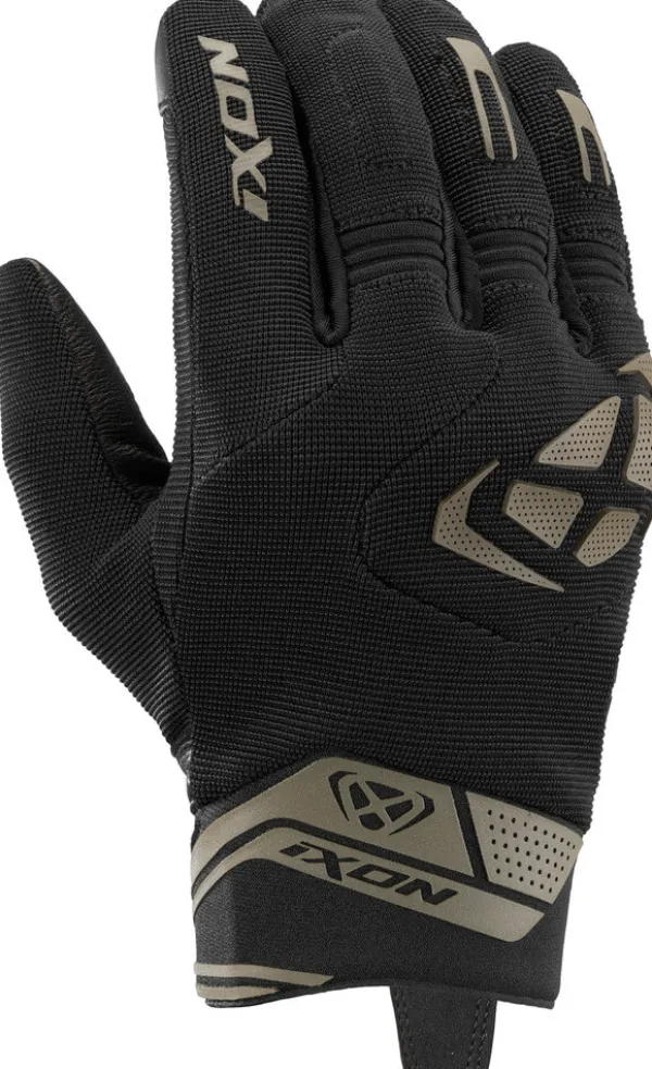 Ixon Mig 2 Gloves Black/Khaki 1052> Motorhandschoenen