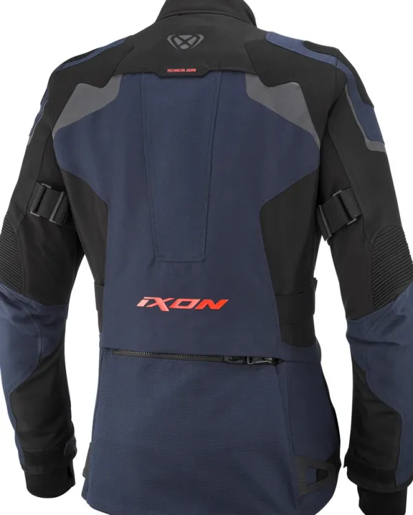 Ixon Odin Lady Motorjas Parka Navy/Black/Bright Red 3047> Motorjassen