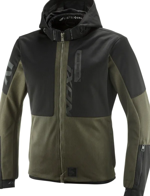 Ixon Park Air Motorjas Khaki/Black> Motorjassen
