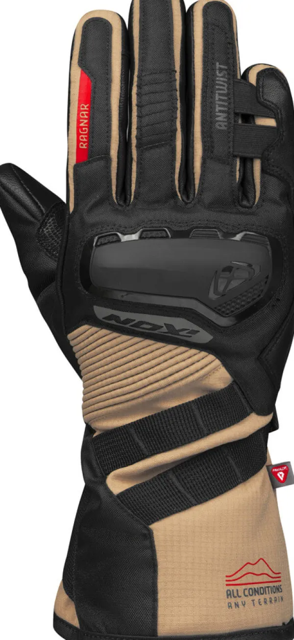 Ixon Pro Ragnar Gloves Black/Sand 1060> Motorhandschoenen
