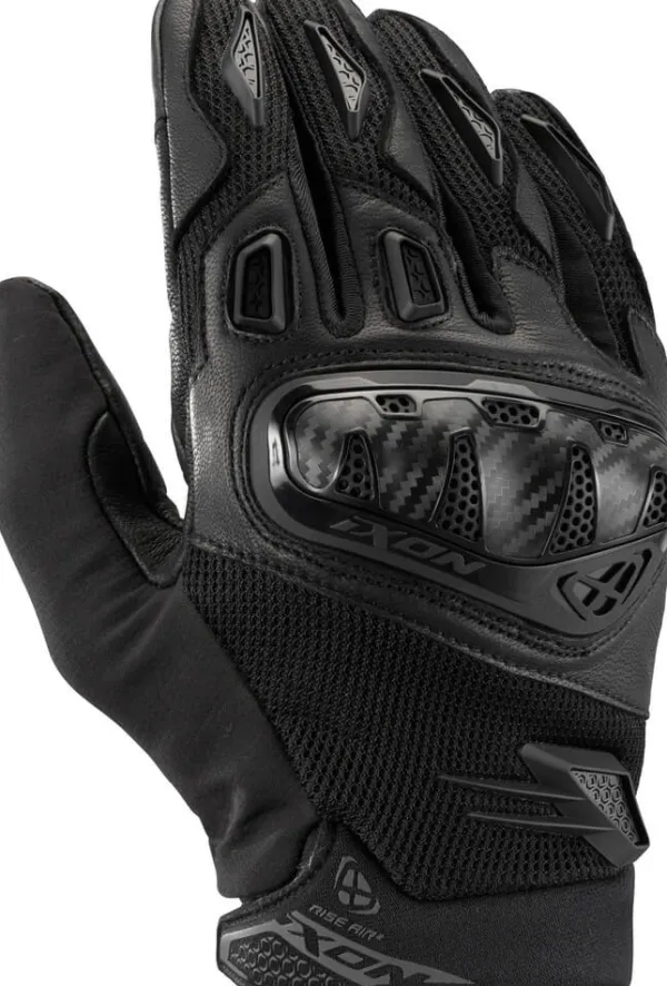 Ixon Rise Air 2 Gloves Black 1001> Motorhandschoenen