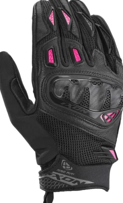 Ixon Rise Air 2 L Gloves Black/Fushia 1073> Motorhandschoenen