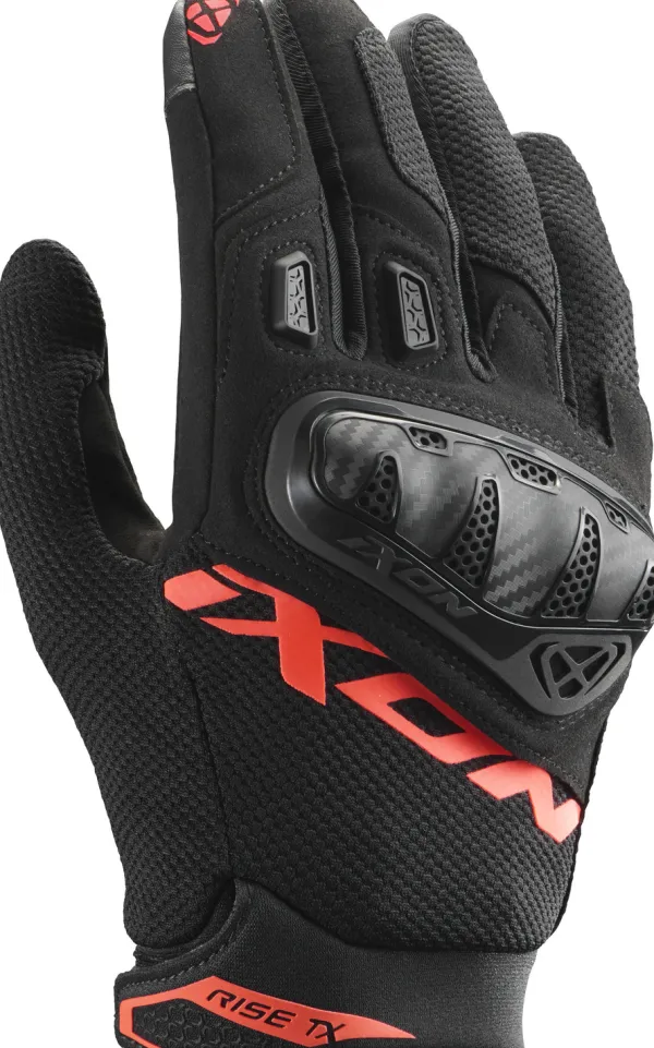 Ixon Rise Tx Gloves Black/Bright Red> Motorhandschoenen