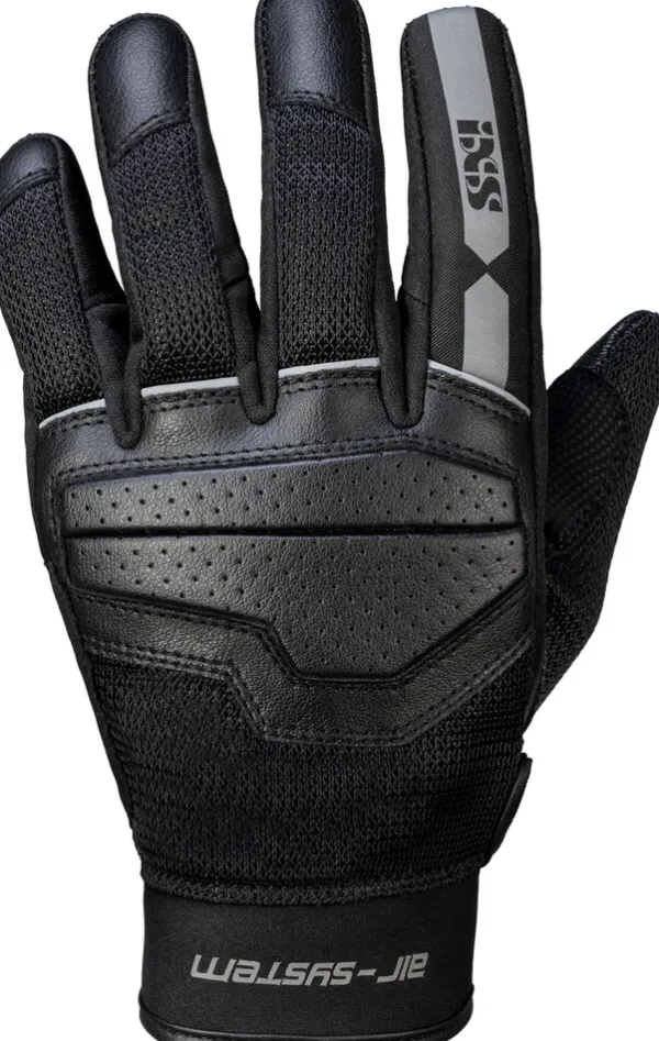 iXS Classic Evo-Air Gloves Black/Grey> Motorhandschoenen