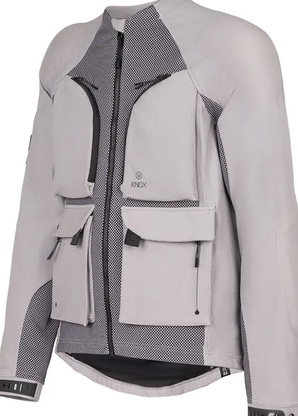 KNOX Tor Motorjas Light Grey 101> Motorjassen
