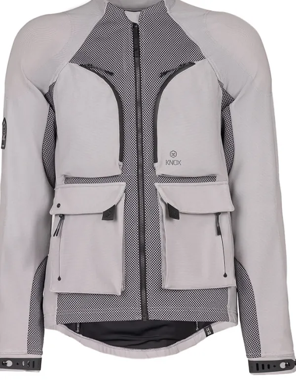 KNOX Tor Motorjas Light Grey 101> Motorjassen