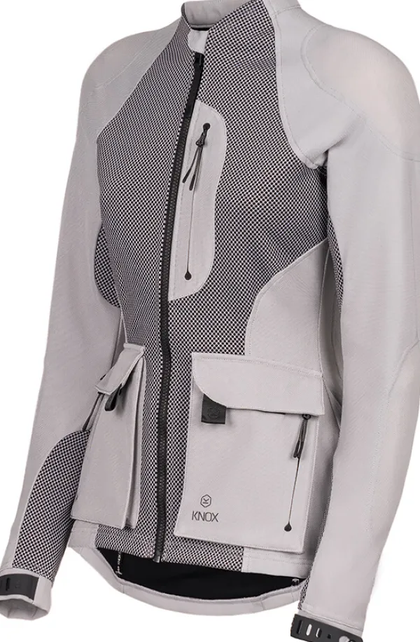 KNOX Tor Woman Motorjas Light Grey> Motorjassen