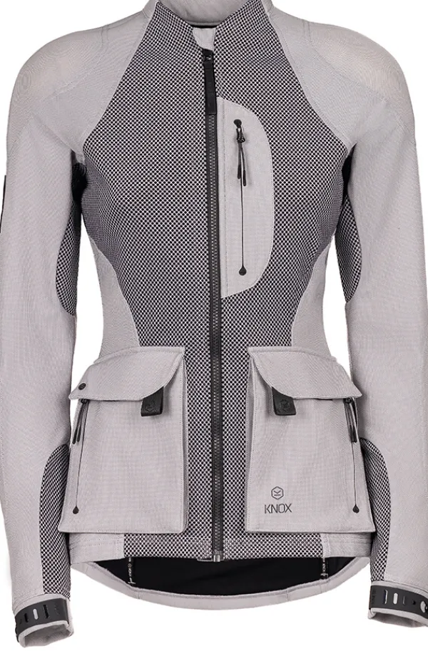 KNOX Tor Woman Motorjas Light Grey> Motorjassen