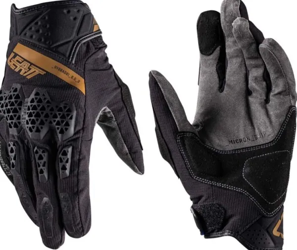 LEATT ADV HydraDri 6.5 Short Stealth Black/Grey> Motorhandschoenen