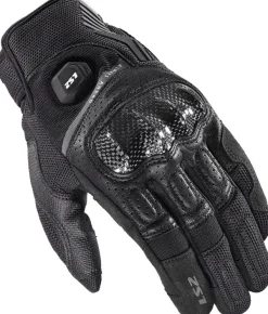 LS2 Atom Man Gloves Black> Motorhandschoenen