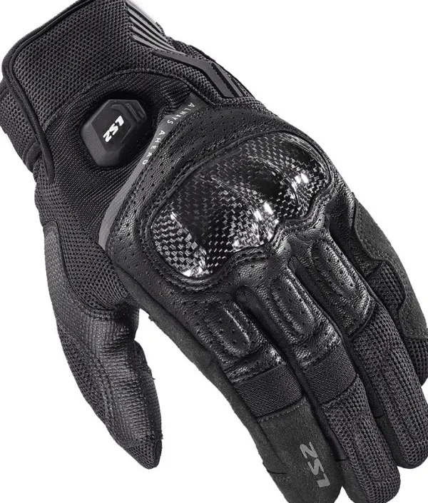 LS2 Atom Man Gloves Black> Motorhandschoenen