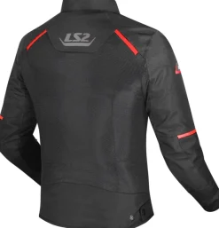 LS2 Breeze Man Motorjas Black Red> Motorjassen